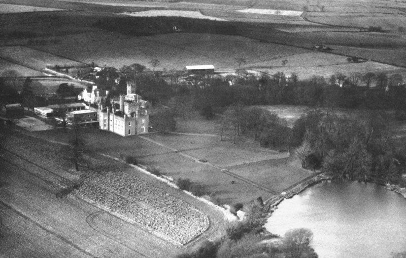 Aerial view of the Hall